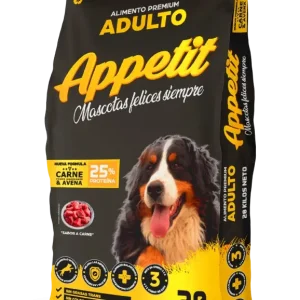 Imagen del saco de comida de appetite de perro adulto